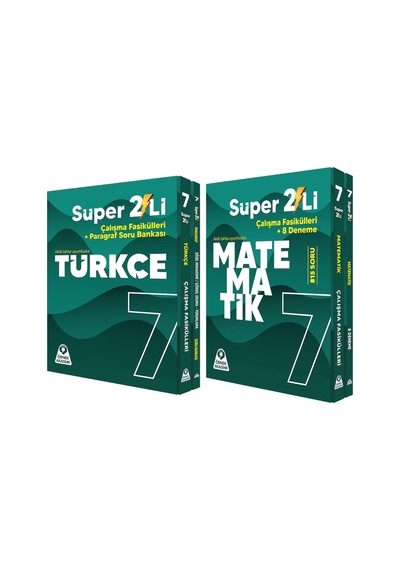 Örnek Akademi 7.sınıf Süper İkili Matematik Ve Türkçe Seti 2 Kitap