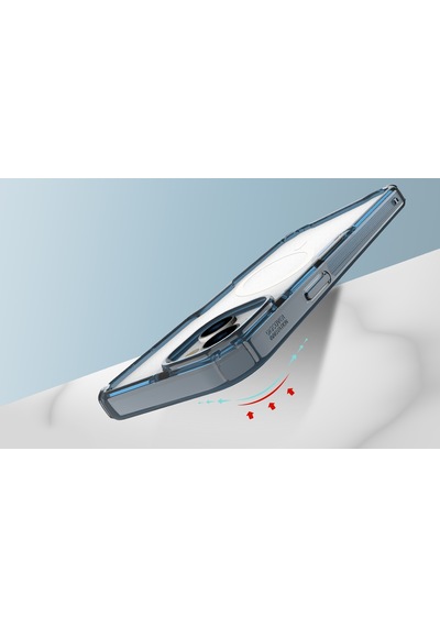Nillkin Apple Uyumlu iPhone 15 Plus / 14 Plus Magsafe Özellikli Nature Tpu Pro Kapak Mavi