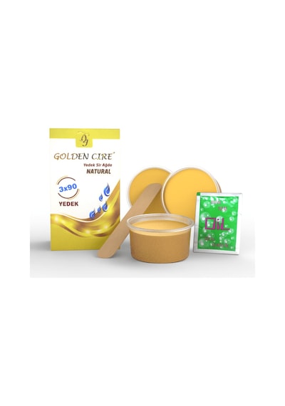 Golden Cire Natural Sarı Sir Ağda Yedekleri 90 G x 3