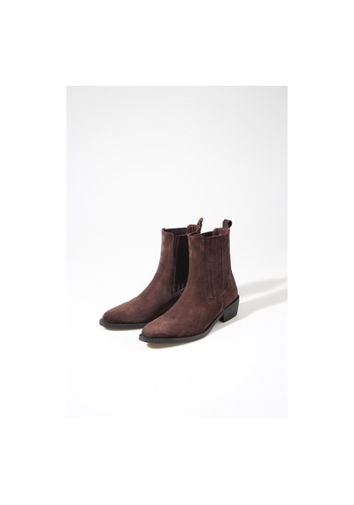 Kahverengi Chelsea Western Bot 122602 Kahverengi
