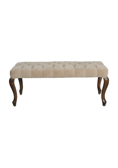 Masifart_Mobilya Masifart Kapri 120 Cm Kapitoneli Bench Puf Ceviz Eskitme