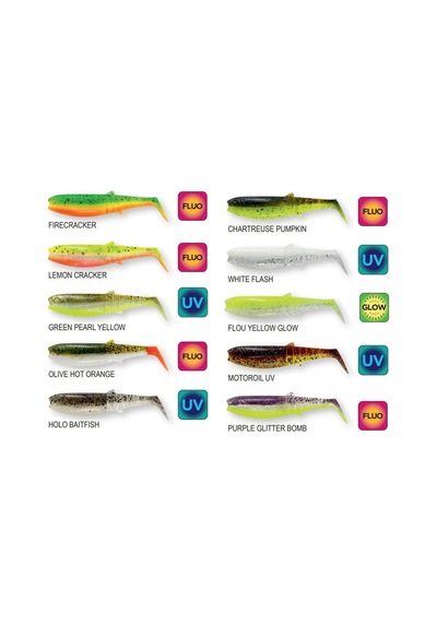 Savage Gear Cannibal Shad 6.8cm 3gr Sahte Balık Chartreuse Pumpkin