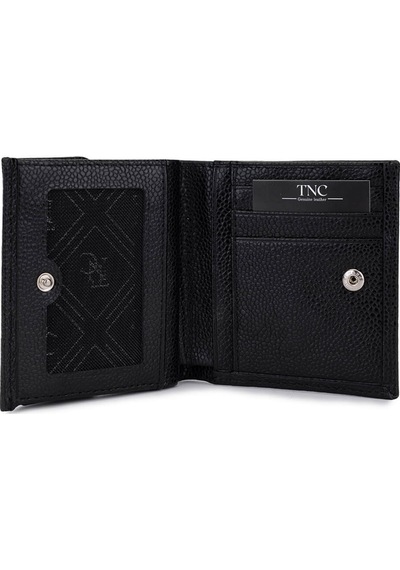 Tamer Tanca Unisex Hakiki Deri Siyah Havyar Cüzdan 688 1415 Czdn Y25 Sıyah Hvyr Siyah