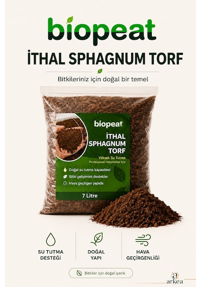 7 Litre İthal Torf Saksı Çiçekleri Ve İç Mekan Bitkileri İçin Bitki Yetiştirme Toprağı 1000