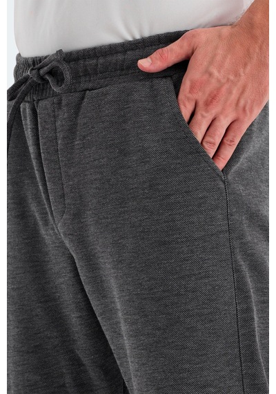 Slazenger Nadica Erkek Cepli Koyu Gri Eşofman Altı Koyu Gri Füme