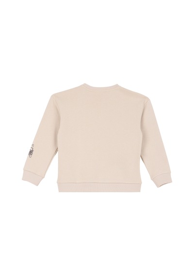 Jeep Ekru Erkek Çocuk Nakışlı Sweatshirt J6wb-swt7733 Bej