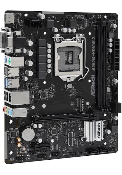 Asrock B560M-HDV/M2 Intel B560 3200 MHz DDR4 Soket 1200 mATX Anakart Asrock B560M-HDV/M2 Intel B560 3200 MHz DDR4 Soket 1200 mATX Anakart