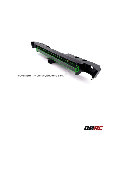 Isuzu D-max 2012-2020 Uyumlu Araca Özel Dakar Led Arka Tampon