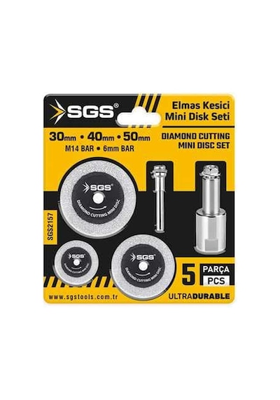 Sgs Elmas Kesici Mini Disk Seti, 5 Parça, Model Sgs2157