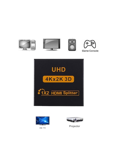 4435 2 Port Uhd 4k Hdmi Switch Ekran Monitör Splitter Çoklayıcı