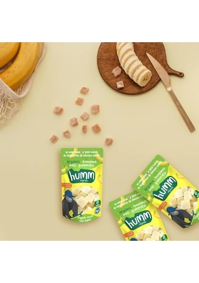 Mey İthalat Humm Organik Muzlu Glutensiz Vegan Mini Küpler 30 Gr