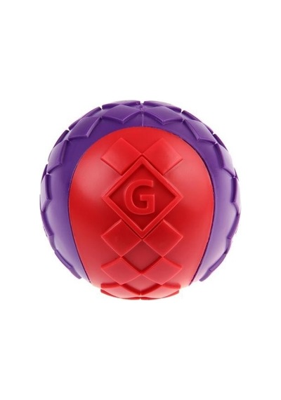 Gigwi Ball Sesli Sert Top Köpek Oyuncağı- Kırmızı Mor M