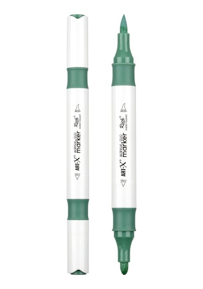Art-x Çift Uçlu Akrilik Marker Çizim Kalemi Her Yüzeye Uygun Kalıcı Mürekkep 1-6 Mm Uç Kalınlıkları,syfartxakrilik132