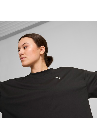 Puma Studio Cloudspun Crew Kadın Siyah Sweatshirt525688