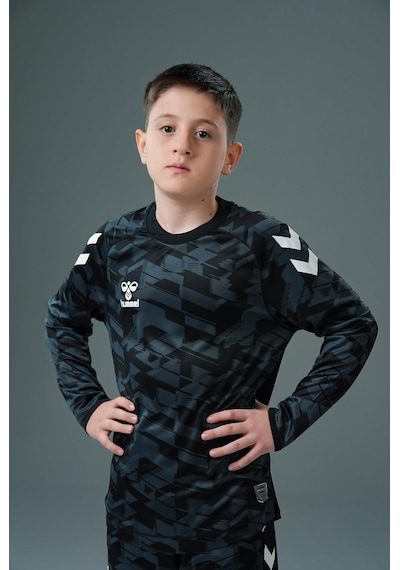Hummel Line Kaleci Tek Üst Forma Siyah Çocuk