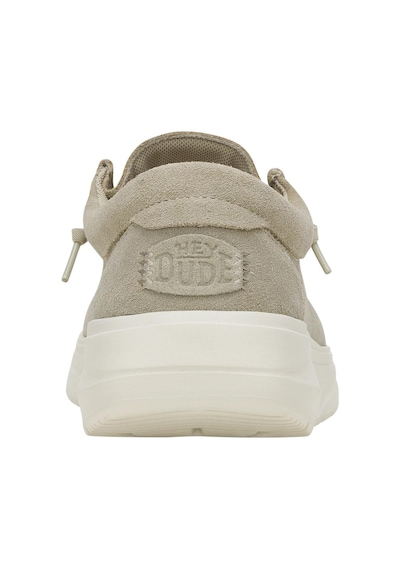 HEY DUDE Wally Comf Süet Erkek Sneaker-11134 Taş