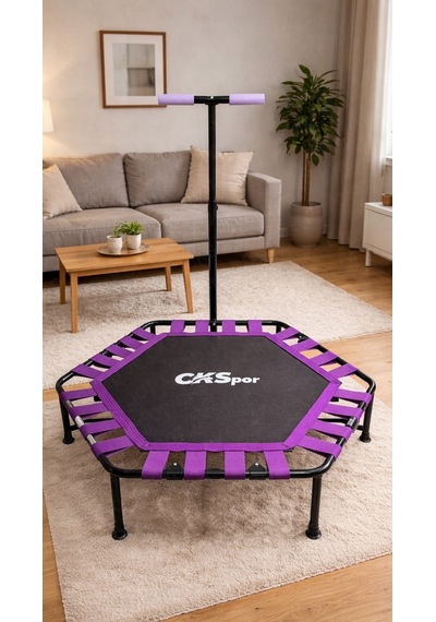 Ckspor 114 Cm 45 Inç Katlanabilir Tutunmalı Fitness Trambolini 150 Kg Kapasiteli Ev Tipi Kondisyon Ve Egzersiz Aleti