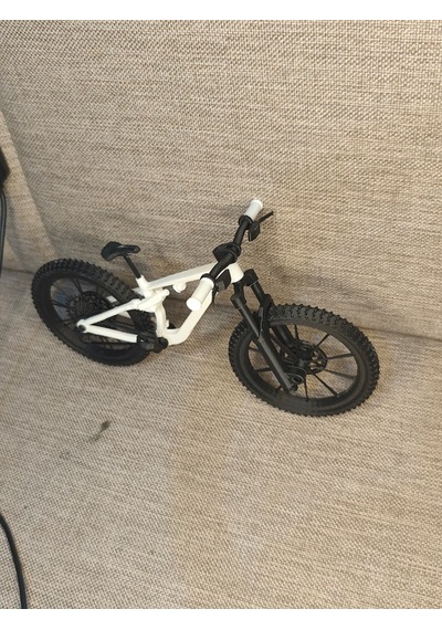 Dekoratif Bisiklet Biblo Tüm Fonksiyonları Aktif Oynar Amartisörler İşlevsel Bisiklet 20cm 8cm Beyaz