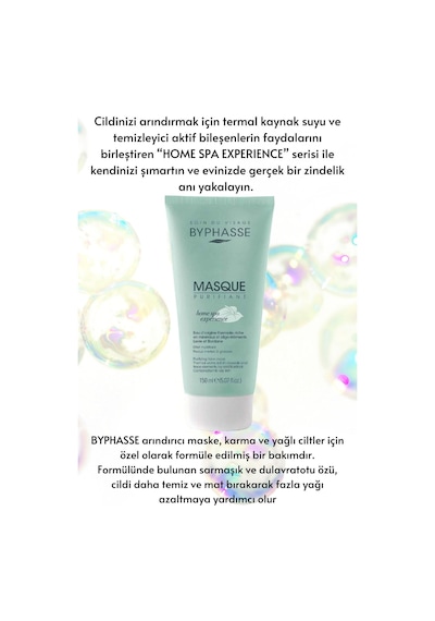 Byphasse Temizleyici Ve Arındırıcı Maske Karma Ve Yağlı Ciltler 150 ML