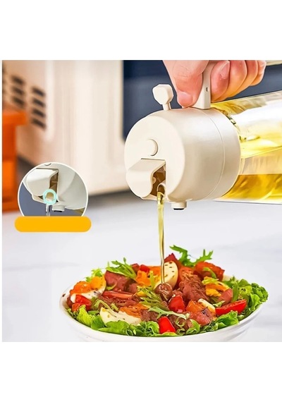 Püskürtmeli Sprey Yağdanlık Cam Şişe 450ml Airfryer Sprey Yağdanlık Mutfak Düzenleyici Beyaz Diğer