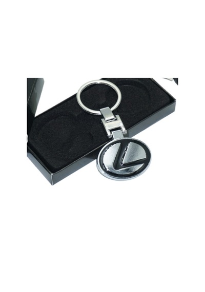 Lexus Dk Tuning Krom Metal Çift Yön Anahtarlık Gümüş - Siyah