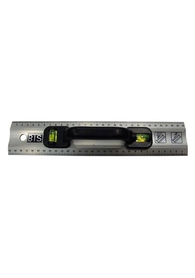Mey İthalat Bts 12265 Alüminyum Cetvel Terazi 30 Cm