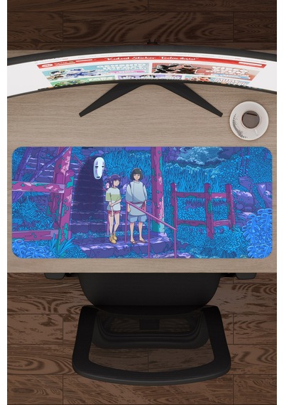 Spirited Away Kaymaz Dikişli Kauçuk Oyuncu Mousepad V2 - 70x30 Xl Gaming Mouse Pad Fare Altlığı