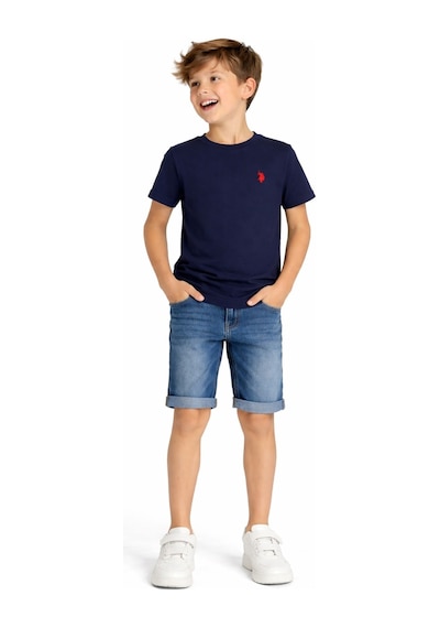 U.s.polo Assn Erkek Çocuk Bisiklet Yaka T-shirt Renkli
