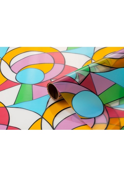 Bigpoint Yapışkanlı Folyo 2m Vitray Desen No:60 X 12 Rulo