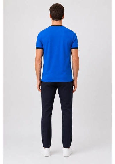 Alexandergardi Yaka Detaylı T-shirt Mavi
