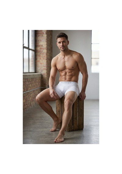 Womanandkids Night Beyaz Erkek Trend Nefes Alan Relaxed Boxer