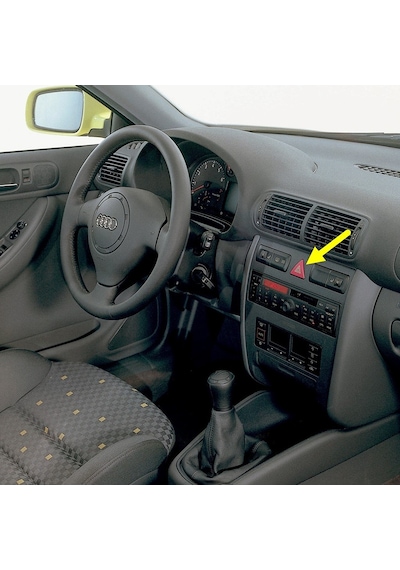 Audi A3 97-00 Kırmızı Üçgen Dörtlü Flaşör İkaz Düğmesi 8l0941509h