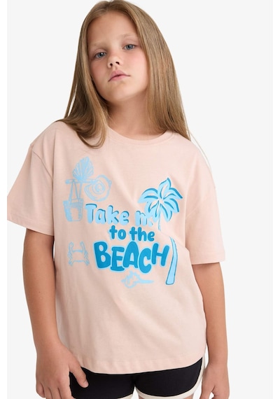 Defacto Kız Çocuk Relax Fit Bisiklet Yaka Baskılı Kısa Kollu Tişört E0389a825smpn287 Pembe Defacto Kız Çocuk Relax Fit Bisiklet Yaka Baskılı Kısa Kollu Tişört E0389a825smpn287 Pembe