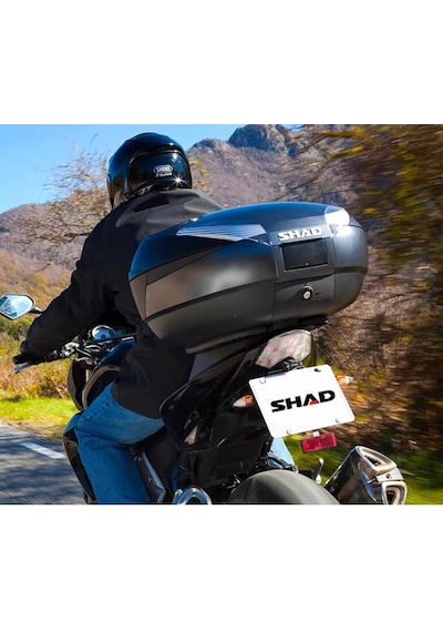 Shad Sh48 Motosiklet Arka Çanta Topcase Siyah 48 Litre Siyah