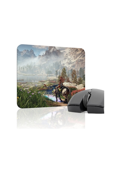 Horizon Zero Kaymaz Dikişli Kauçuk Oyuncu Mousepad V2 - 22x18 Gaming Mouse Pad Fare Altlığı