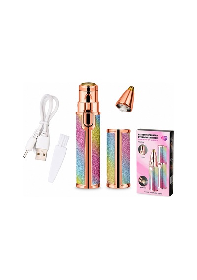 Battery Operated K-13 Hx-203a-b Yanak Ve Burun Kıl Tüy Alma Makinesi 120 Qwe05 2ın1 Başlı Simli