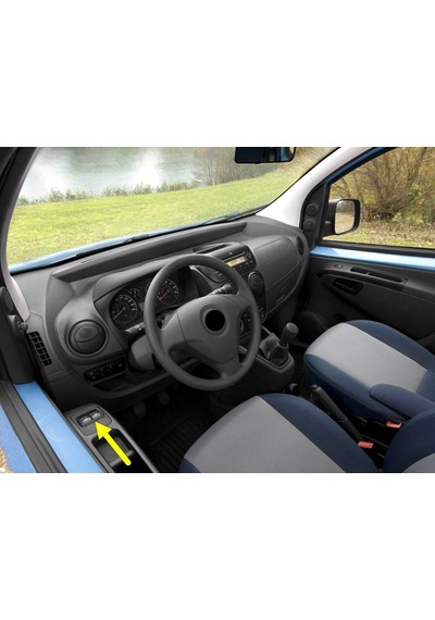 Citroen Nemo 08-17 Sol Ön Cam Düğmesi Çiftli Çerçeveli 735518654