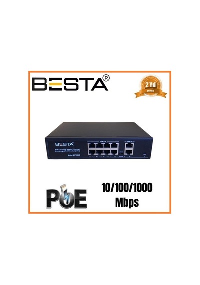24 Port Gi Gabi T Poe Swi Tch 10/100/1000 Mbps Bst2422g