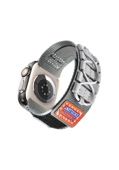 Apple Uyumlu  Watch 1/2/3 42mm Orbital Örgülü Halat Tasarımlı Naylon Kumaş Hasır Kordon