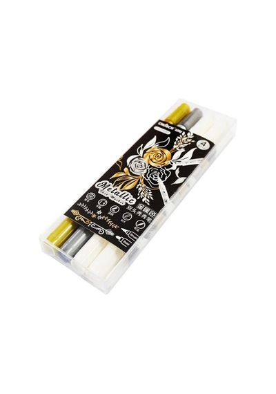 Maxx Metalik Twin Marker Kalem 4 Lü Çift Taraflı Markör Cs-h886 Çok Renkli