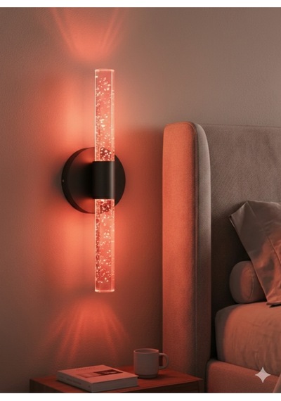 Bhbackhome Bubbleflux Medium Şık Tasarım Modern Ledli Aplik 31 Cm Rgb Siyah Elektrikli Kumandalı Siyah