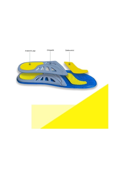 Gel Comfort GC11 Yumuşak Jel Spor Ayakkabı Tabanı, Ortopedik Tabanlık
