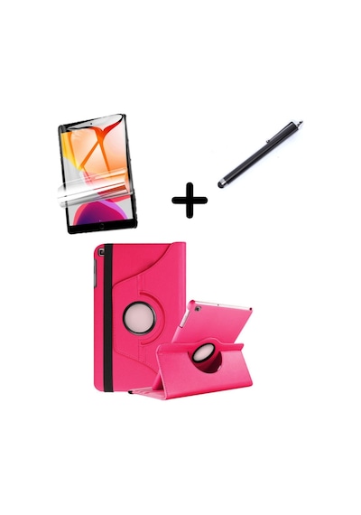 Samsung Galaxy Uyumlu Tab A9 Plus 11inç X210 X215 X216 Kılıf Dönen Tablet Kilifi Ekran Koruyucu+kalem