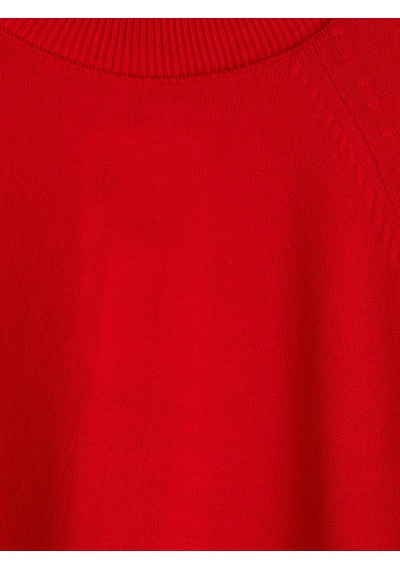 LC Waikiki Lcw Modest Kırmızı Bisiklet Yaka Kadın Triko Tunik Red