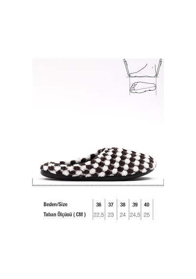 Gezer Kışlık Gondol Kadın Ev Terlik Gt1kzm.13644.00.010.0c Siyah