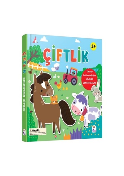 Çiftlik Temalı Silikon Çıkartmalar - Tekrar Kullanılabilir