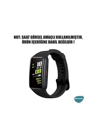 Huawei Band 6 İçin Kordon Silicone Sport Band Beyaz Band 6 İle Uyumlu Kordon - Beyaz Çok Renkli