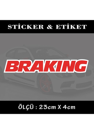 brak oto sticker ön arka cam yazısı - tuning modifiye etiket