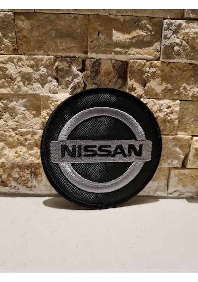 Nıssan - Patches Peç Patch Arma Logo Nakış Yama Gri - Siyah