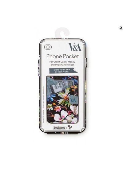 If V&a Bookaroo Yapışkanlı Telefon Arkası Kartlık Ve Cüzdan - Gece Çiçekleri